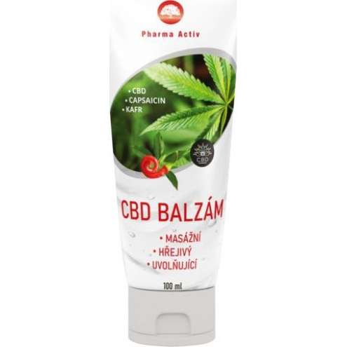 Pharma Activ CBD balzám masážní hřejivý uvolňující - массажный бальзам теплый расслабляющий 100 мл